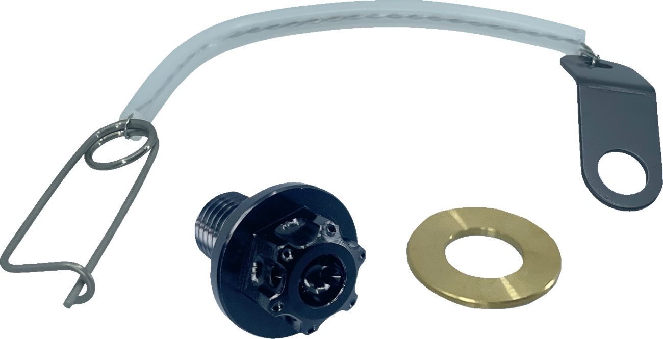 PSR Magnetic Drain Plug - M10 X 1.25 X 20 MM - Black - Yamaha