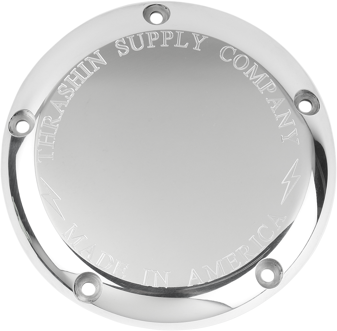 Thrashin Supply CO. Derby Cover Includes Gasket - Classic - Chrome - 5 Hole