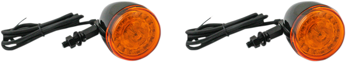Custom Dynamics ProBEAM® Turn Signals - Gloss Black/Amber - Universal
