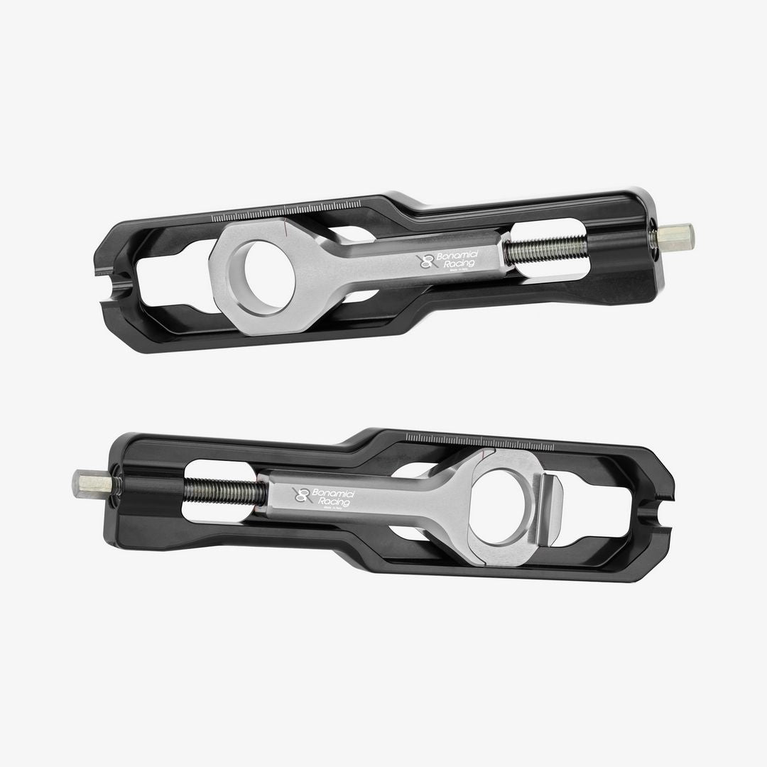 Bonamici Racing Chain Adjuster - Aprilia RSV4 - SILVER