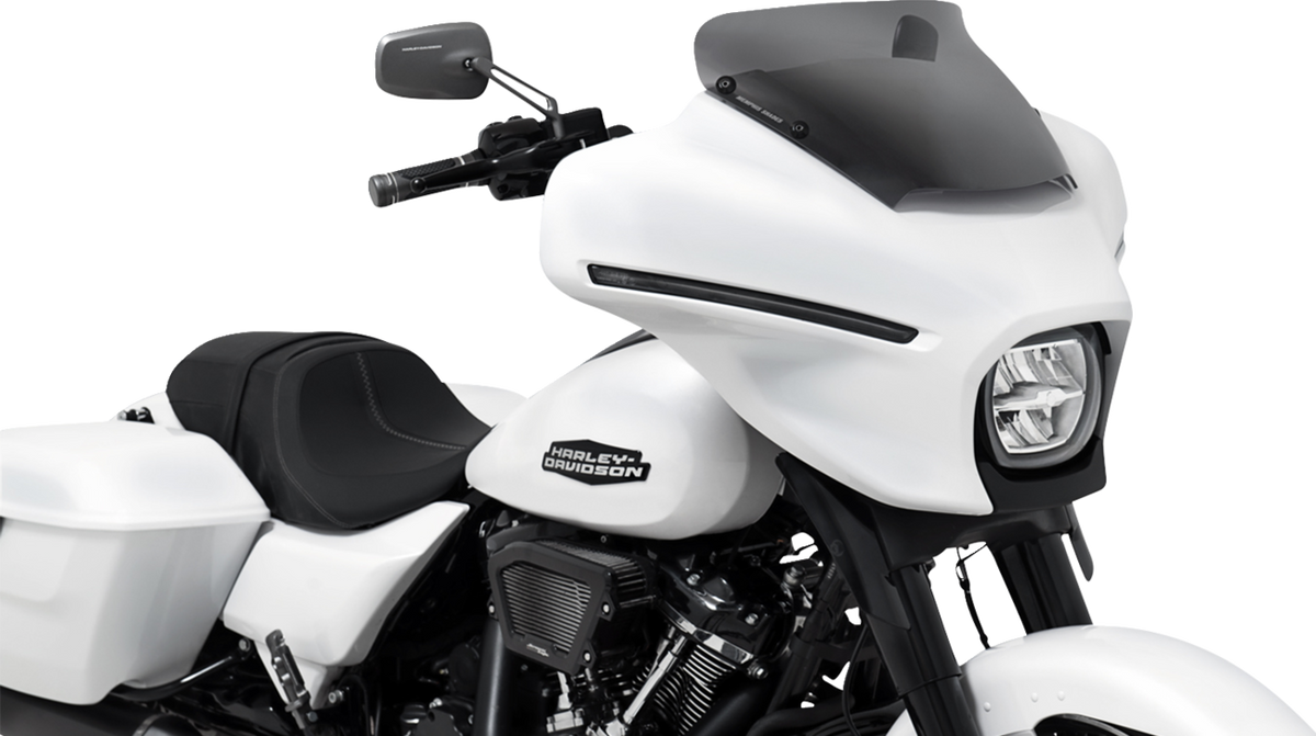 Memphis Shades Spoiler Windshield - 3" - Dark Black Smoke - FLHX