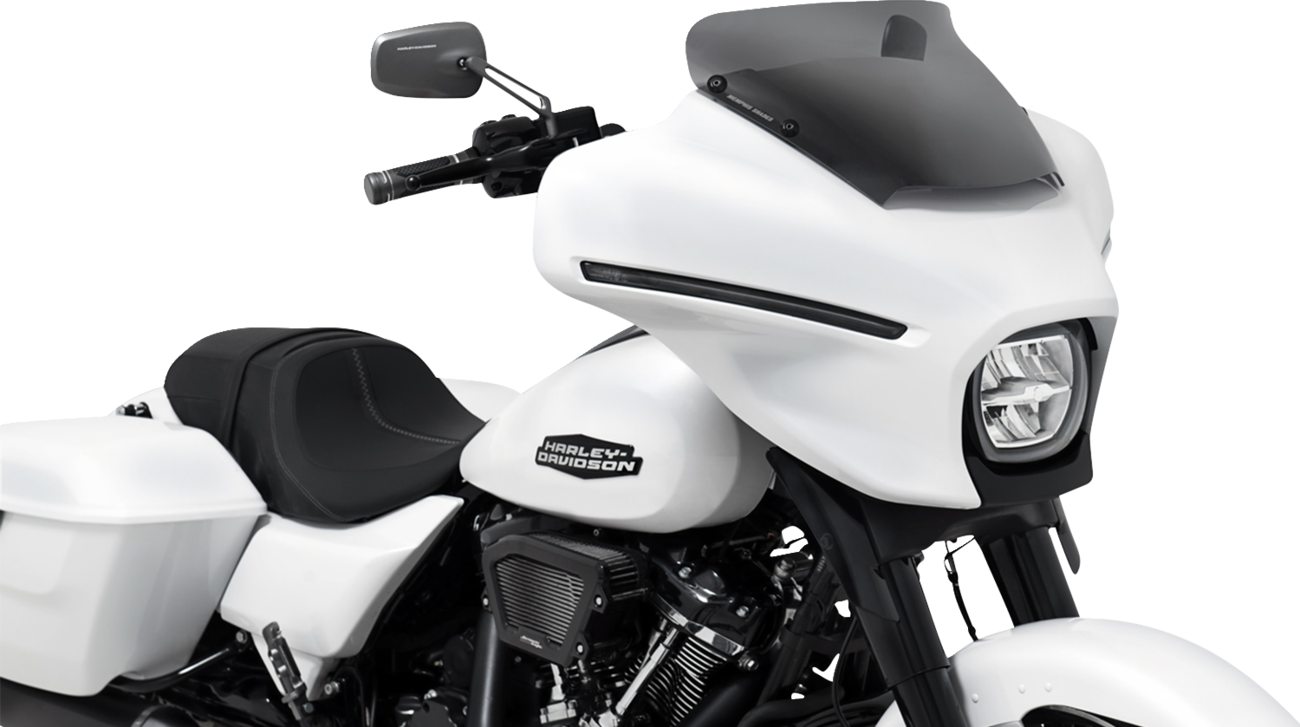 Memphis Shades Spoiler Windshield - 3" - Dark Black Smoke - FLHX