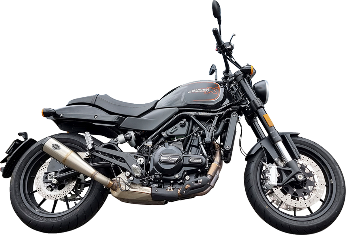 S&amp;S Cycle Grand National Slip-On Muffler - Brushed Stainless Steel - X™500