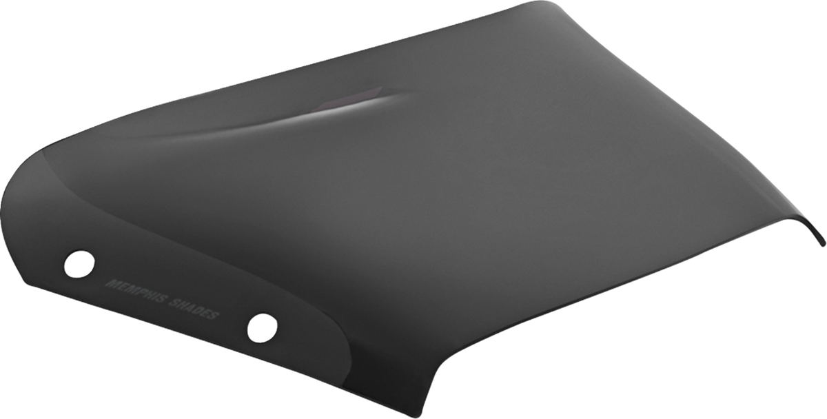 Memphis Shades Spoiler Windshield - 2" - Dark Black Smoke - FLHX