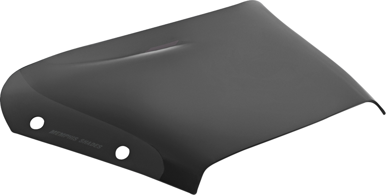 Memphis Shades Spoiler Windshield - 2" - Dark Black Smoke - FLHX