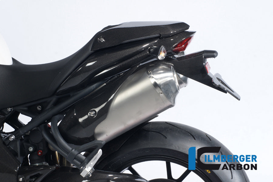 Ilmberger Carbon Exhaust Heat Shield End Cap Left Carbon For Triumph Speed Triple 1050