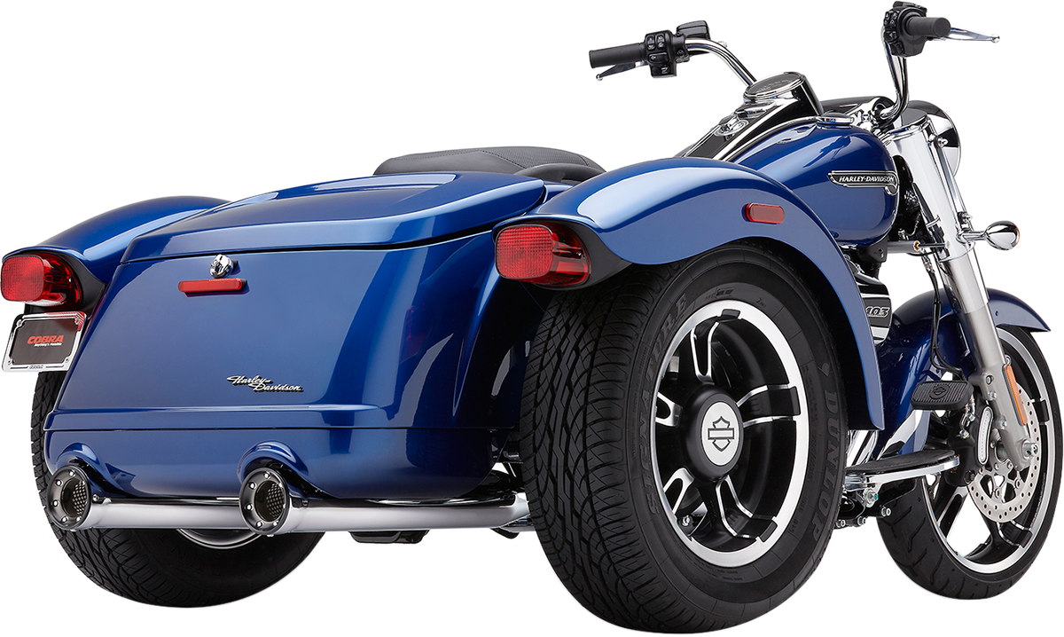 Cobra RPT Mufflers - Chrome - Freewheeler