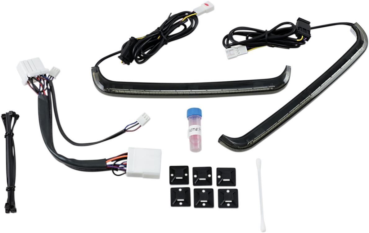 Custom Dynamics Saddlebag Lights - '97-'13 - Smoke Lens