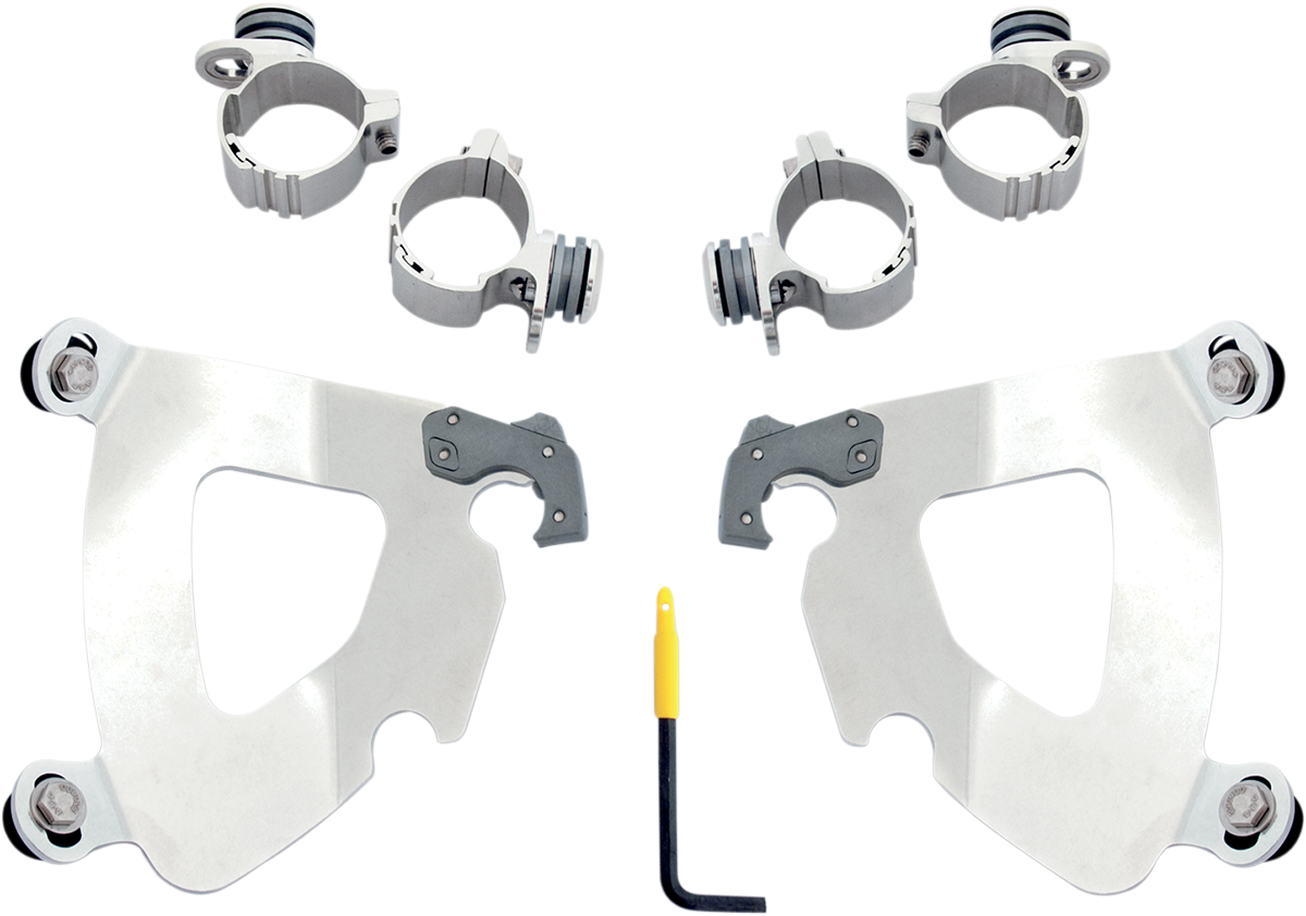 Memphis Shades Gauntlet Mounting Kit - Polished - XL 48