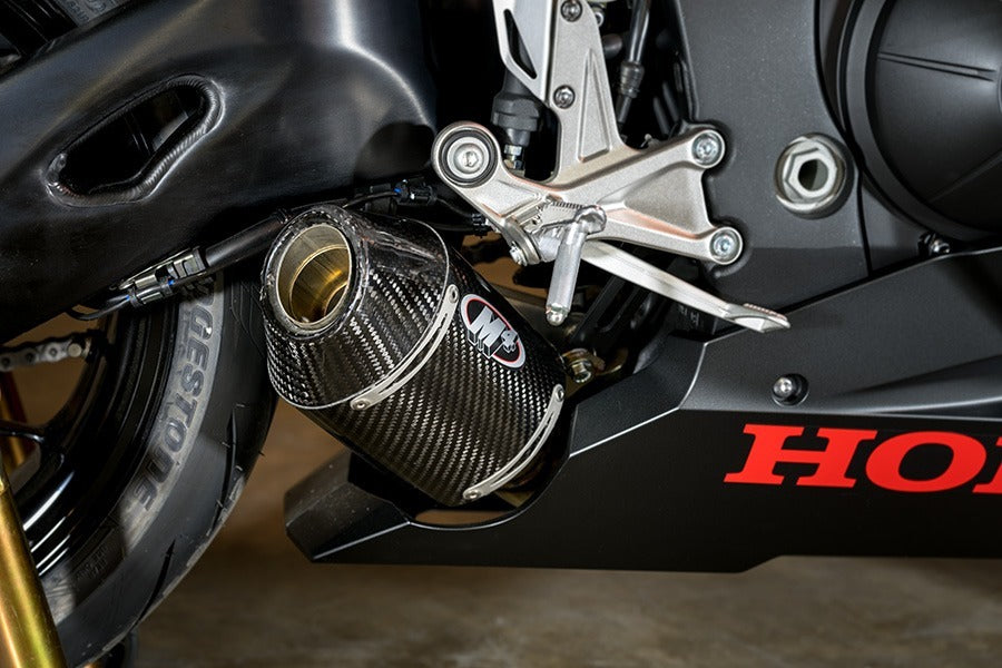 M4 Exhaust 2017 CBR 1000RR Street Slayer Slip On with Carbon Fiber canister