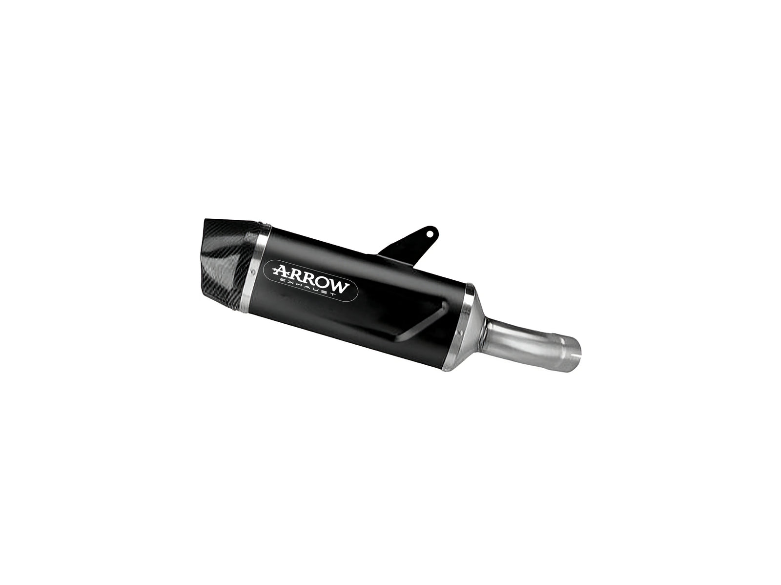 Arrow 71963AKN Indy Race Evo Aluminium Dark Slip On With Carbon End Cap