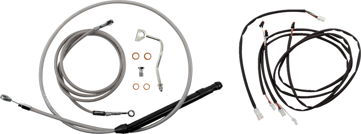 Burly Brand Touring Model Control Kit - Gorilla Ape Hanger - 16" - Stainless Steel