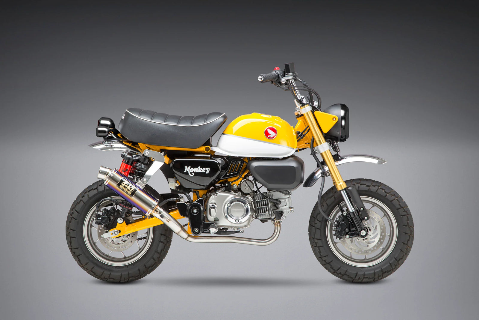 Yoshimura U.S. SPEC MONKEY 19-26 Race GP-MAGNUM Stainless Full Exhaust, W/ Titanium Muffler