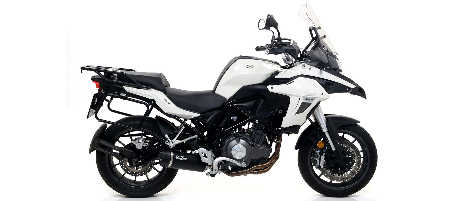 Arrow 71878AKN Race-Tech Aluminium Dark Slip On With Carbon End Cap