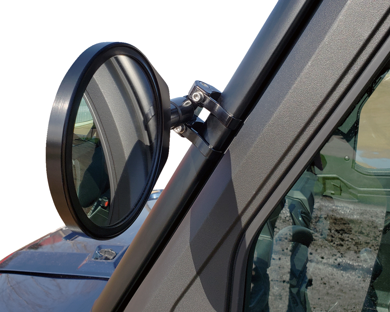 Klock Werks Mirror - Side View - Round - Black - Right - Kit