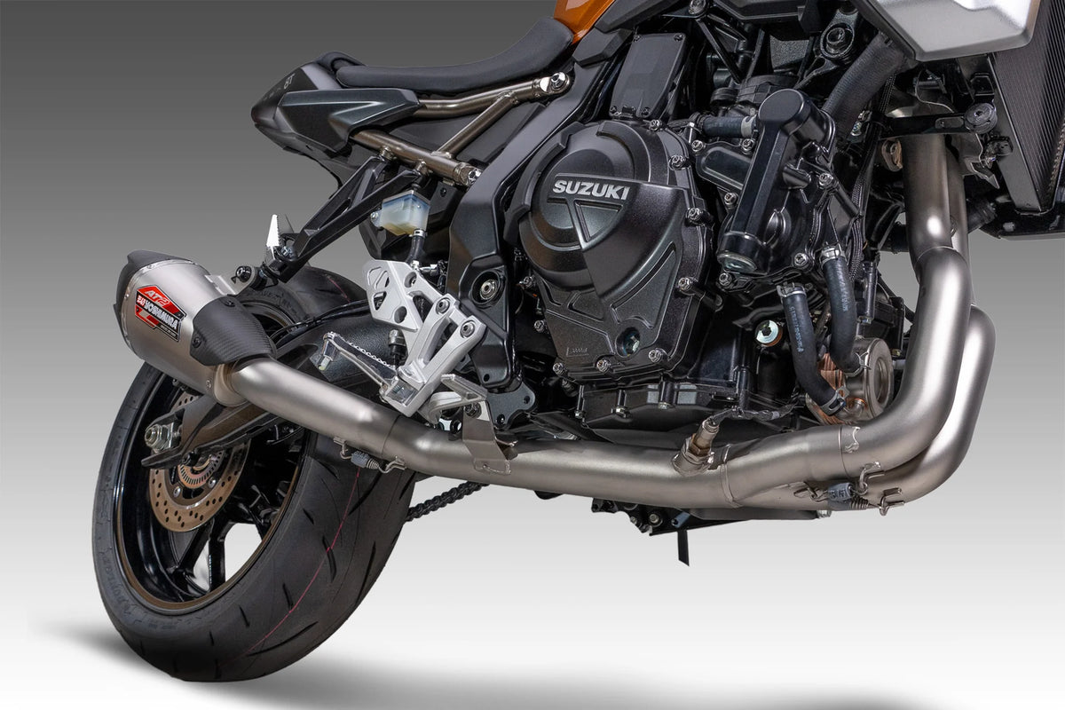 Yoshimura GSX-8S/R/T/TT 23-26 Race AT2 Stainless Full Exhaust, W/ Stainless Muffler