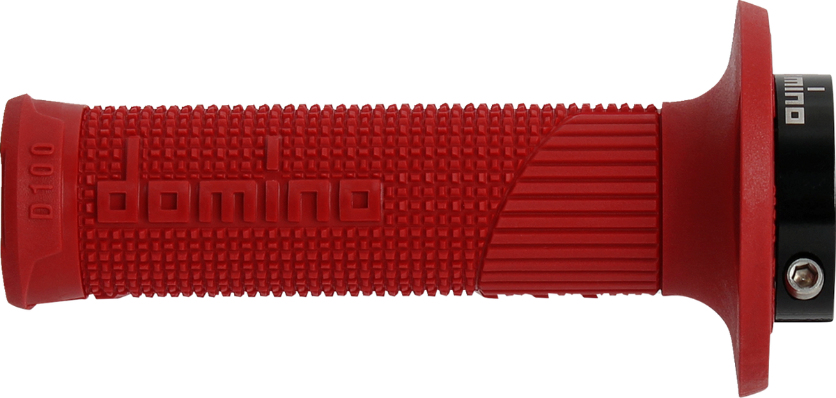 Domino D100 D-Lock Grips - Red