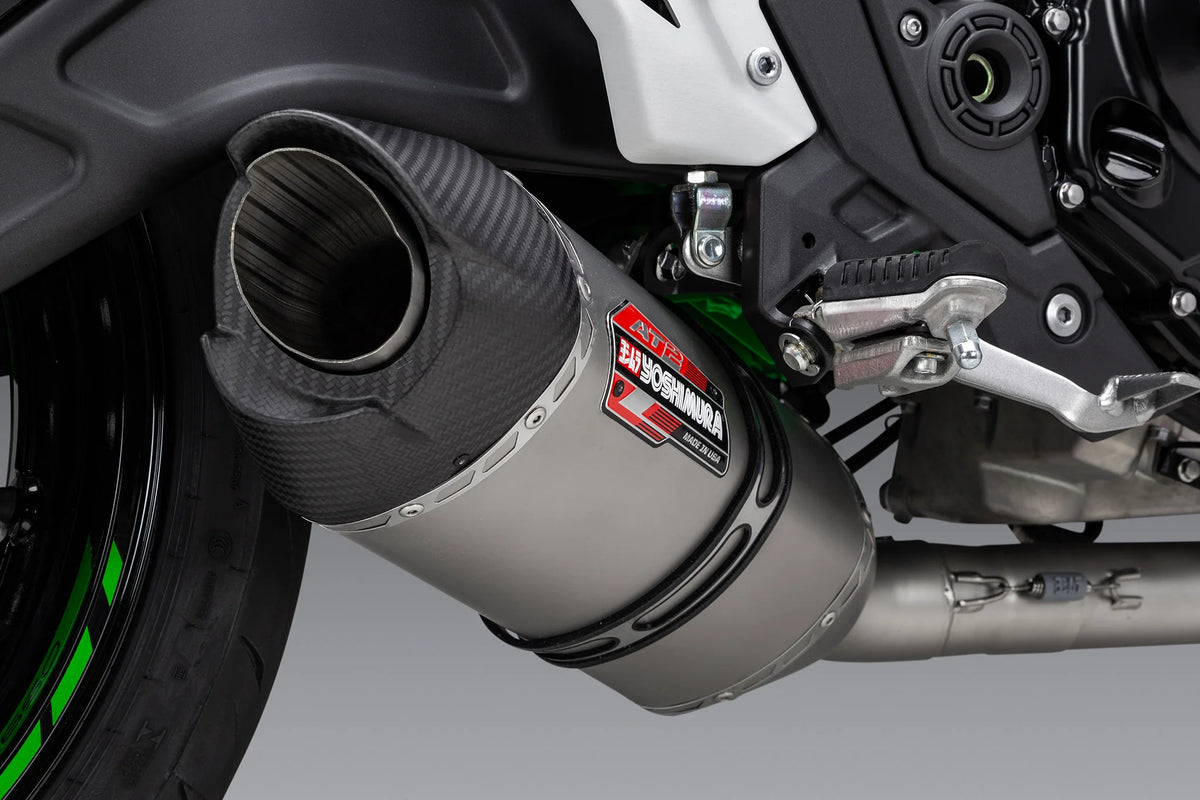Yoshimura NINJA/Z 650 17-26 Race AT2 Stainless Full Exhaust, W/ Stainless Muffler