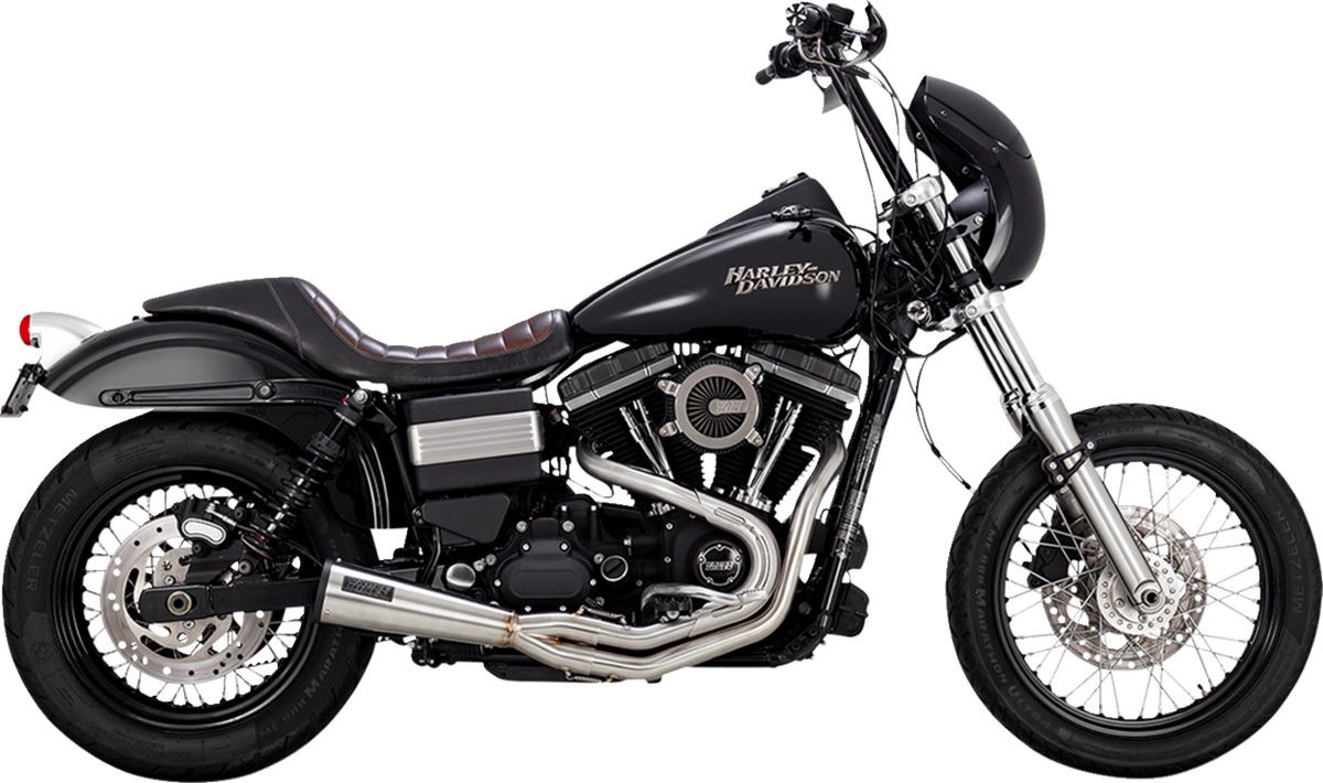 Vance &amp; Hines 2-Into-1 Upsweep Exhaust System - Brushed - Stainless Steel