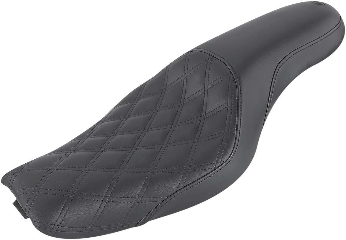 Saddlemen Profiler Seat - Front Lattice/Rear Smooth - Black - XL '04-'20