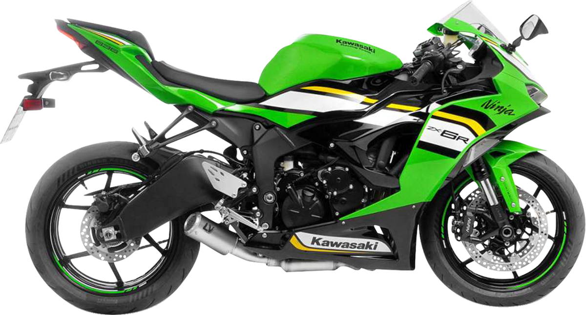 LeoVince LV Corsa S Slip-On Muffler - Titanium - Kawasaki ZX-6R