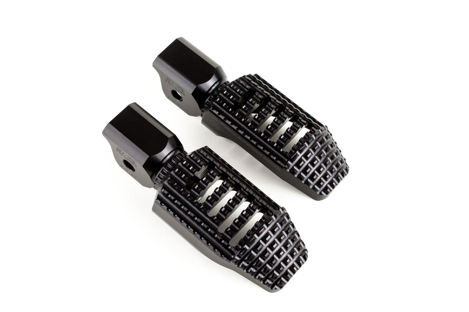 Gilles Tooling Replacement Footrests California, Driver, Black