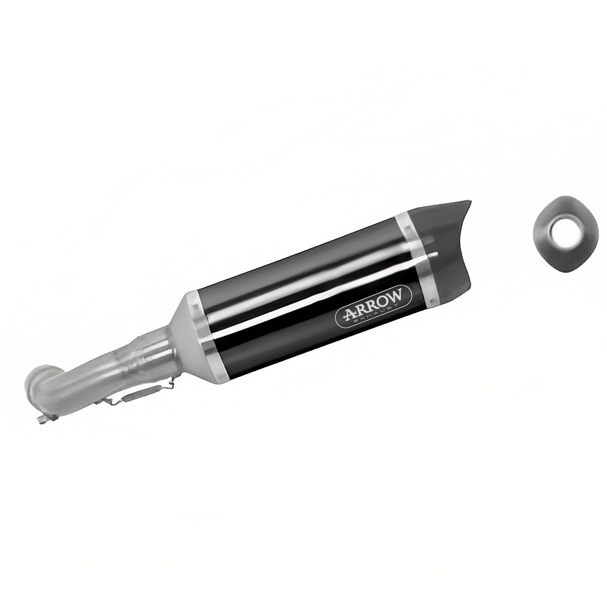 Arrow 71732AKN Street Thunder Aluminium Dark Slip On With Carbon End Cap