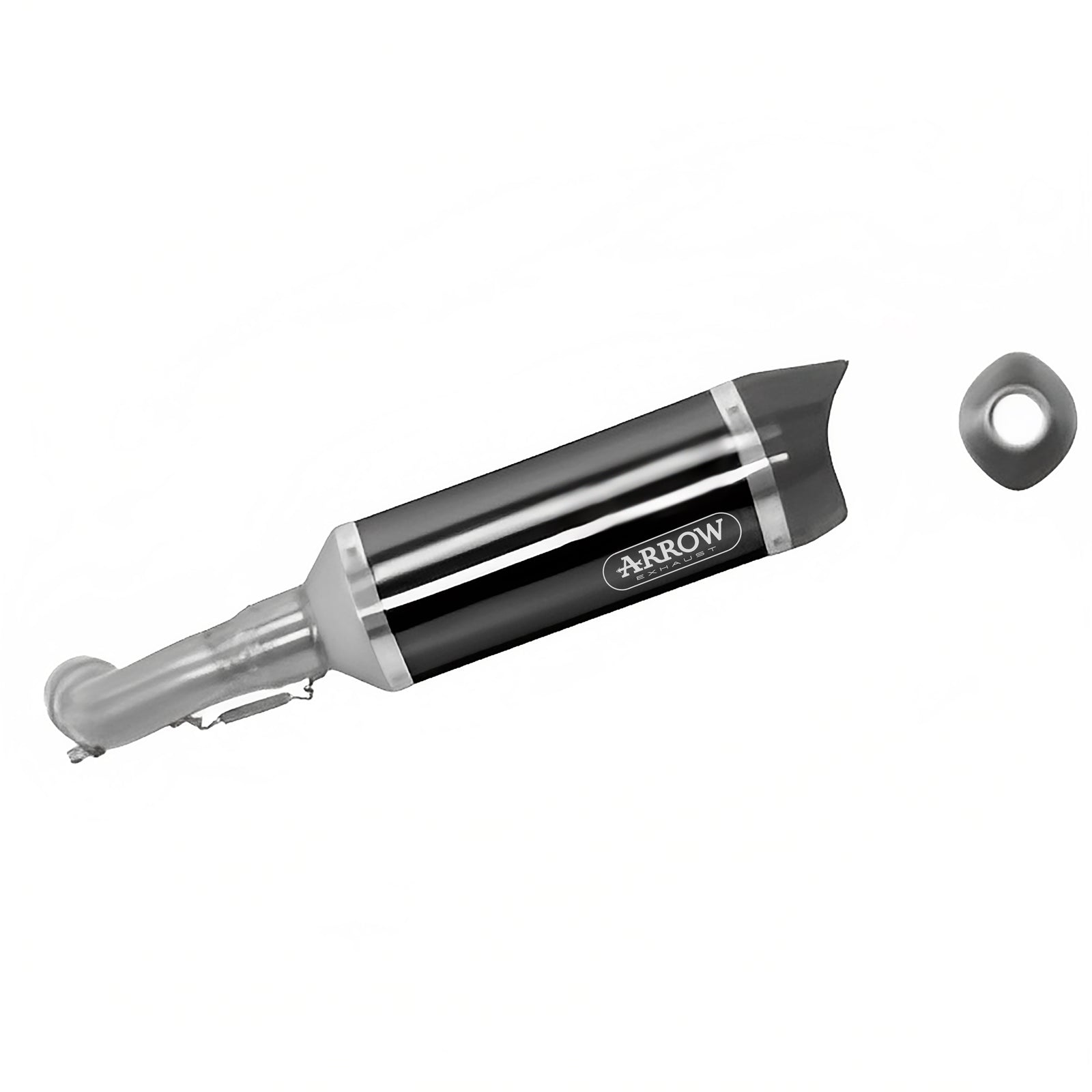 Arrow 71732AKN Street Thunder Aluminium Dark Slip On With Carbon End Cap