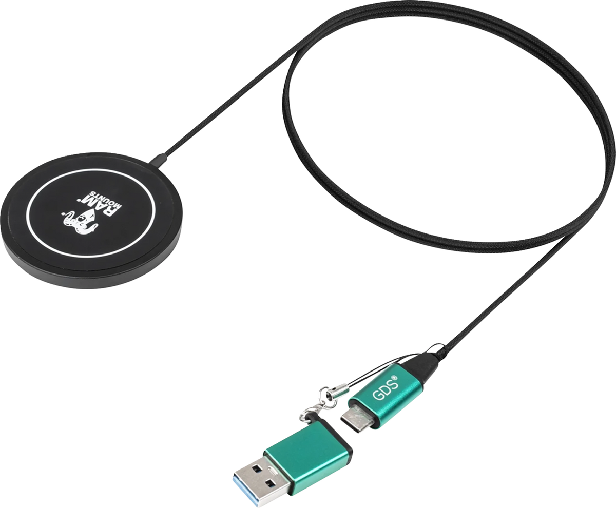 RAM Mounts Wireless Charger - Fast Charging - 15 W - Black