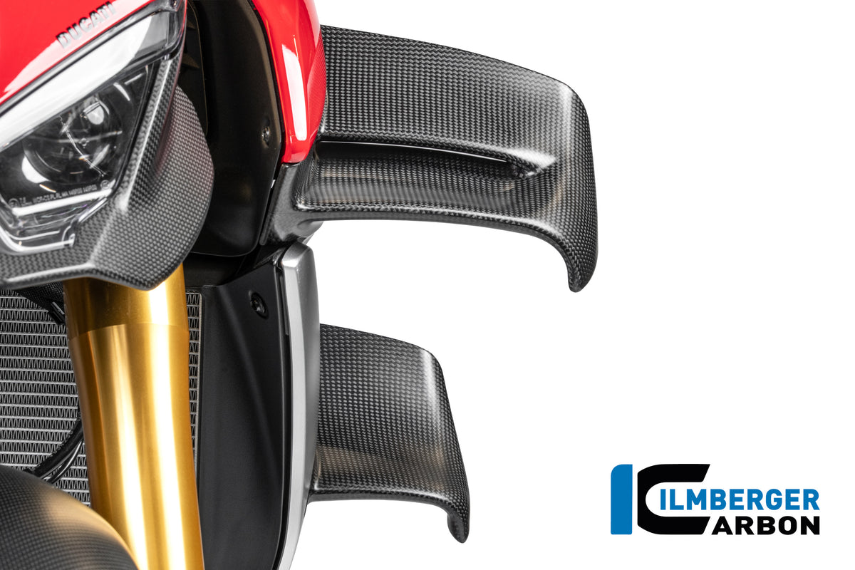 Ilmberger Carbon Winglet Upper Lower Left Ducati Streetfighter V4 2025-2026 - Matte / Plain