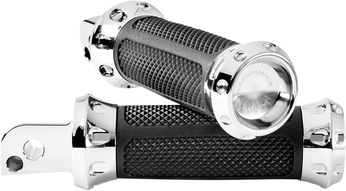 Performance Machine (PM) Overdrive Foot Pegs - Passenger - Chrome - FL/FX