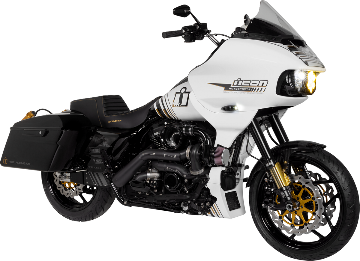 Saddlemen Side Cover - Carbon Fiber/Gloss