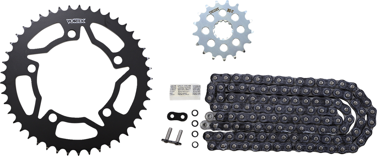 Vortex Chain And Sprocket Kit - WSS - Black - BMW S1000RR