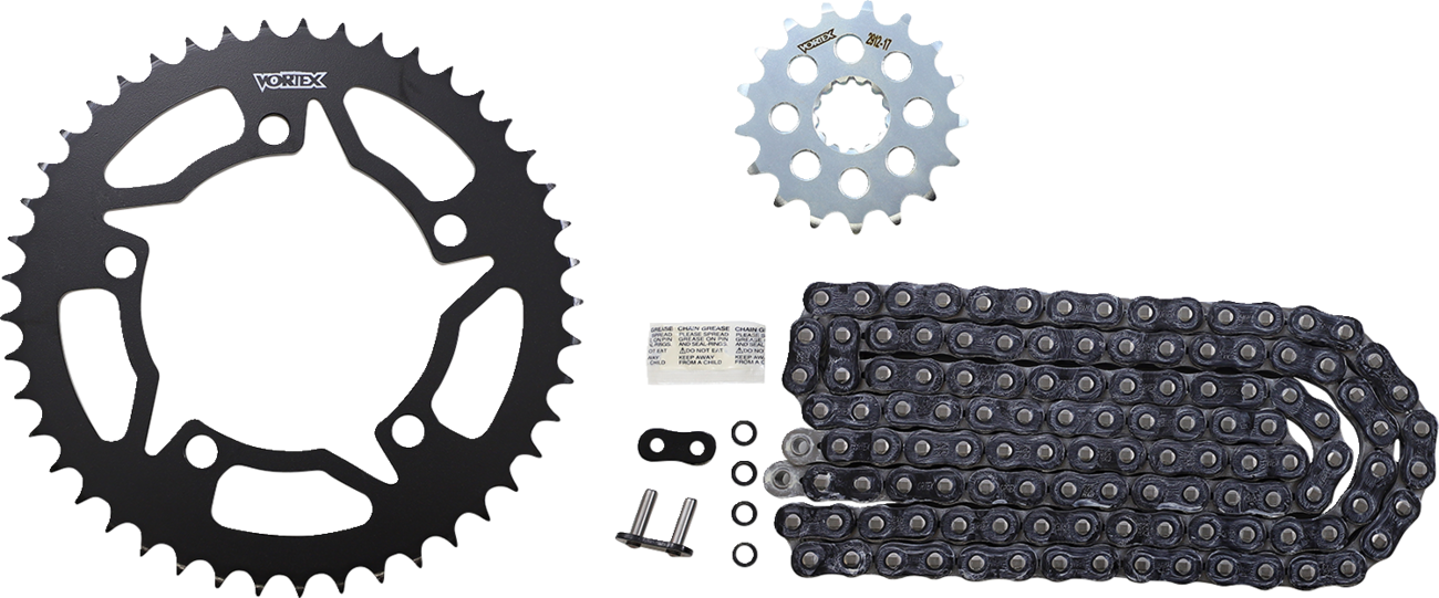 Vortex Chain And Sprocket Kit - WSS - Black - BMW S1000RR