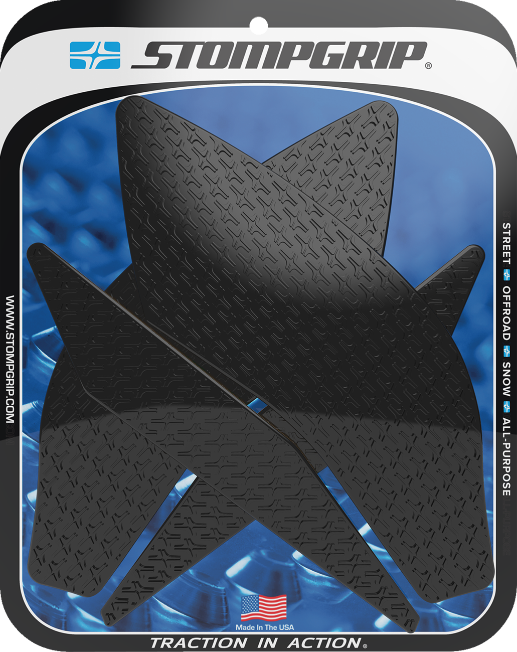 StompGrip Tank Grips - Icon - Black - Yamaha - YZF '15-'25