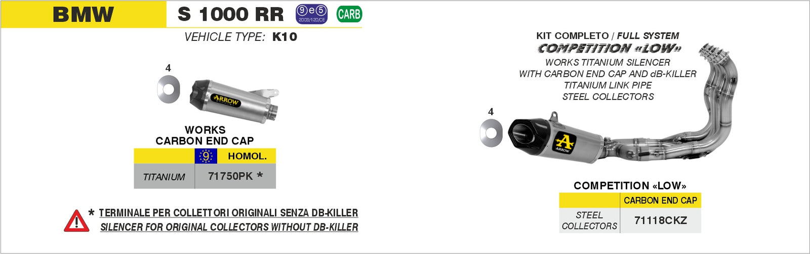 71118CKZ Competition Full System With Carbon End Cap