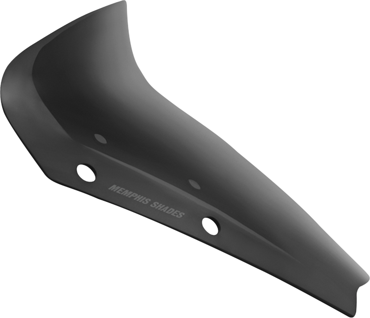 Memphis Shades Spoiler Windshield - 4" - Dark Black Smoke - FLHX