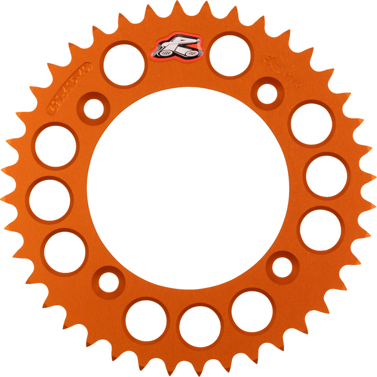 Renthal Rear Sprocket - Aluminum - 40 Tooth - Orange - Gas Gas/Husqvarna/KTM