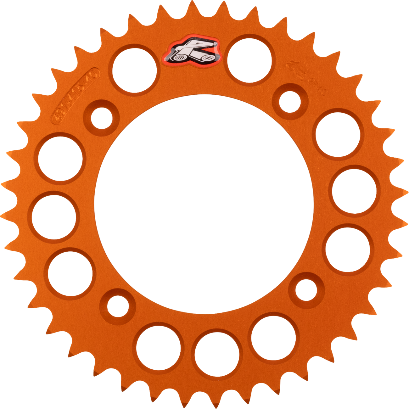 Renthal Rear Sprocket - Aluminum - 40 Tooth - Orange - Gas Gas/Husqvarna/KTM