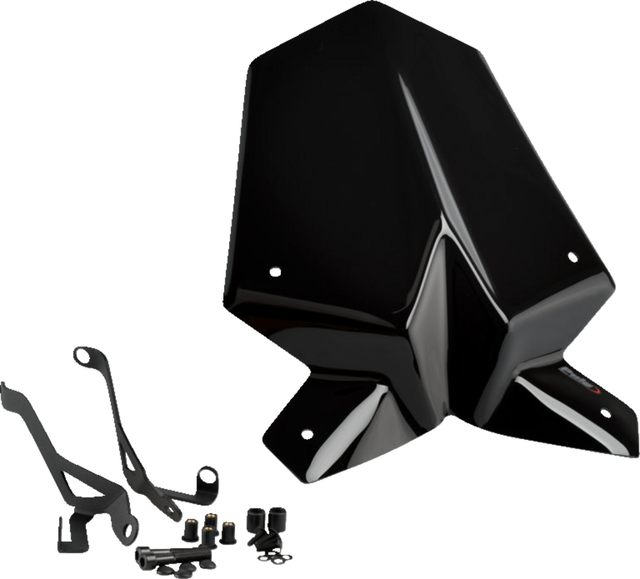 PUIG HI-Tech Parts New Generation Windscreen - 16-1/4" - Black - 1290 Super Duke R