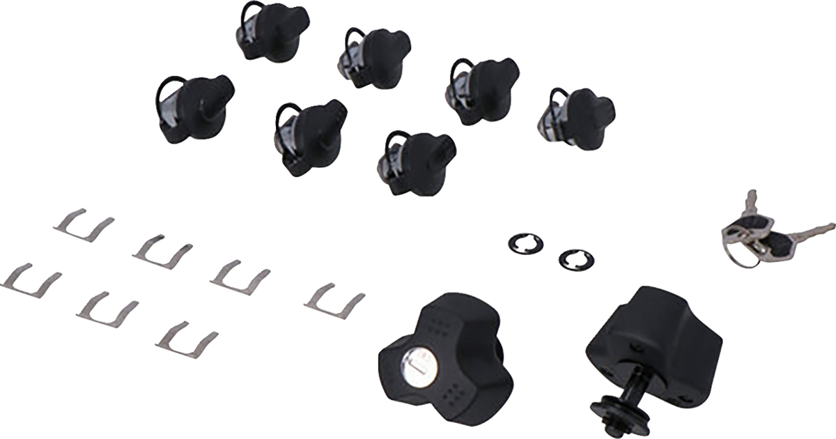 SW-Motech TRAX Lock Set - EVO - 9 Matching Locks With Keys
