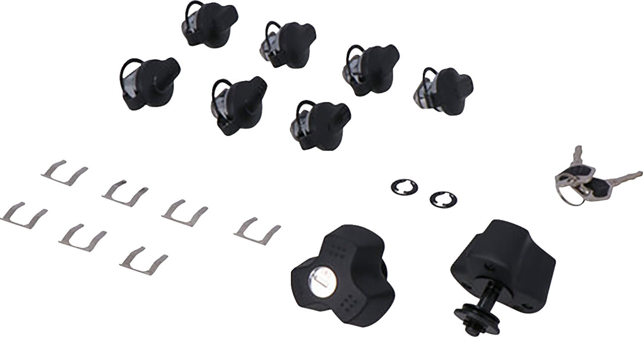 SW-Motech TRAX Lock Set - EVO - 9 Matching Locks With Keys