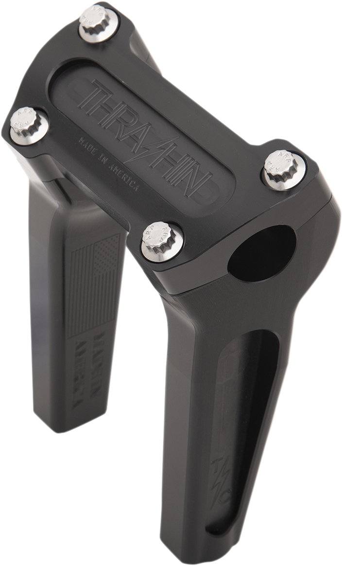 Thrashin Supply CO. Handlebar Risers - Straight - 6" - Black