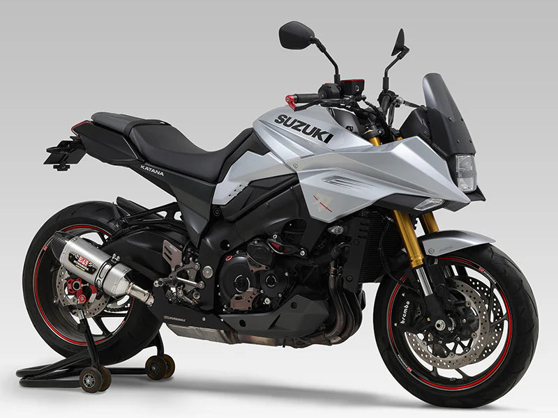 Yoshimura 21-26 GSX-S1000/GT/S950/KATANA R-77s STAINLESS SLIP-ON W/ SATIN FINISH MUFFLER (EEC)