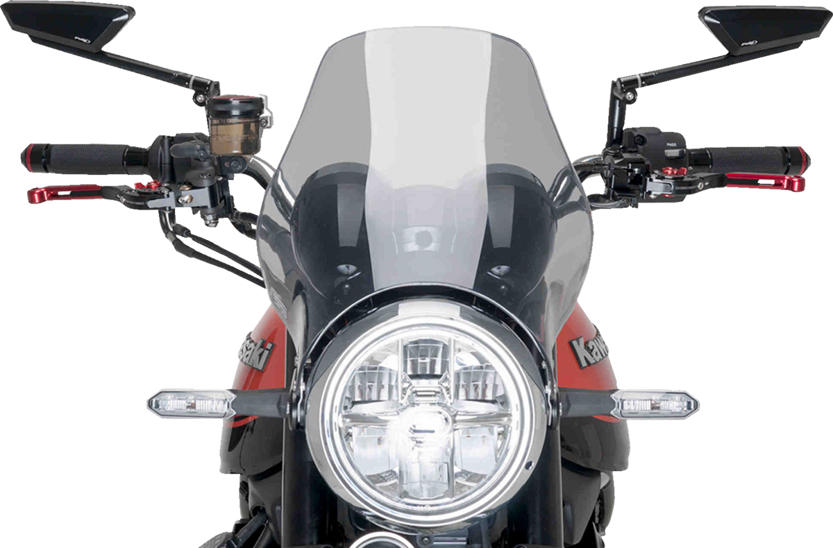 PUIG HI-Tech Parts Naked Windshield - Smoke - Z900rs/SE