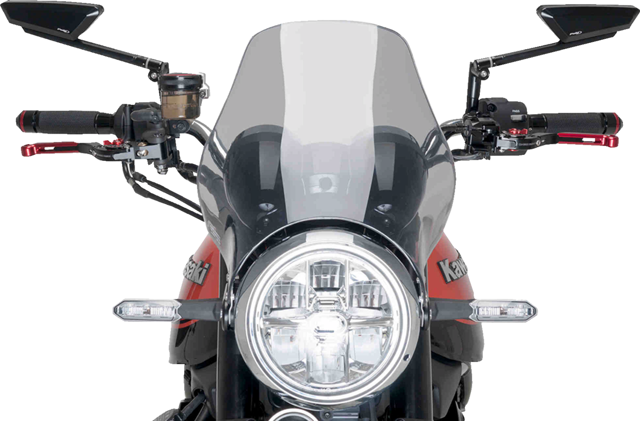 PUIG HI-Tech Parts Naked Windshield - Smoke - Z900rs/SE