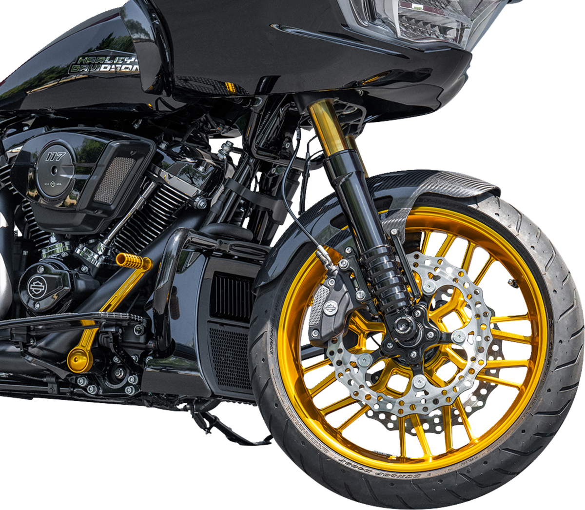Arlen NESS Front Fender - Cafe - 19" - Carbon Fiber - FLT '24-'25
