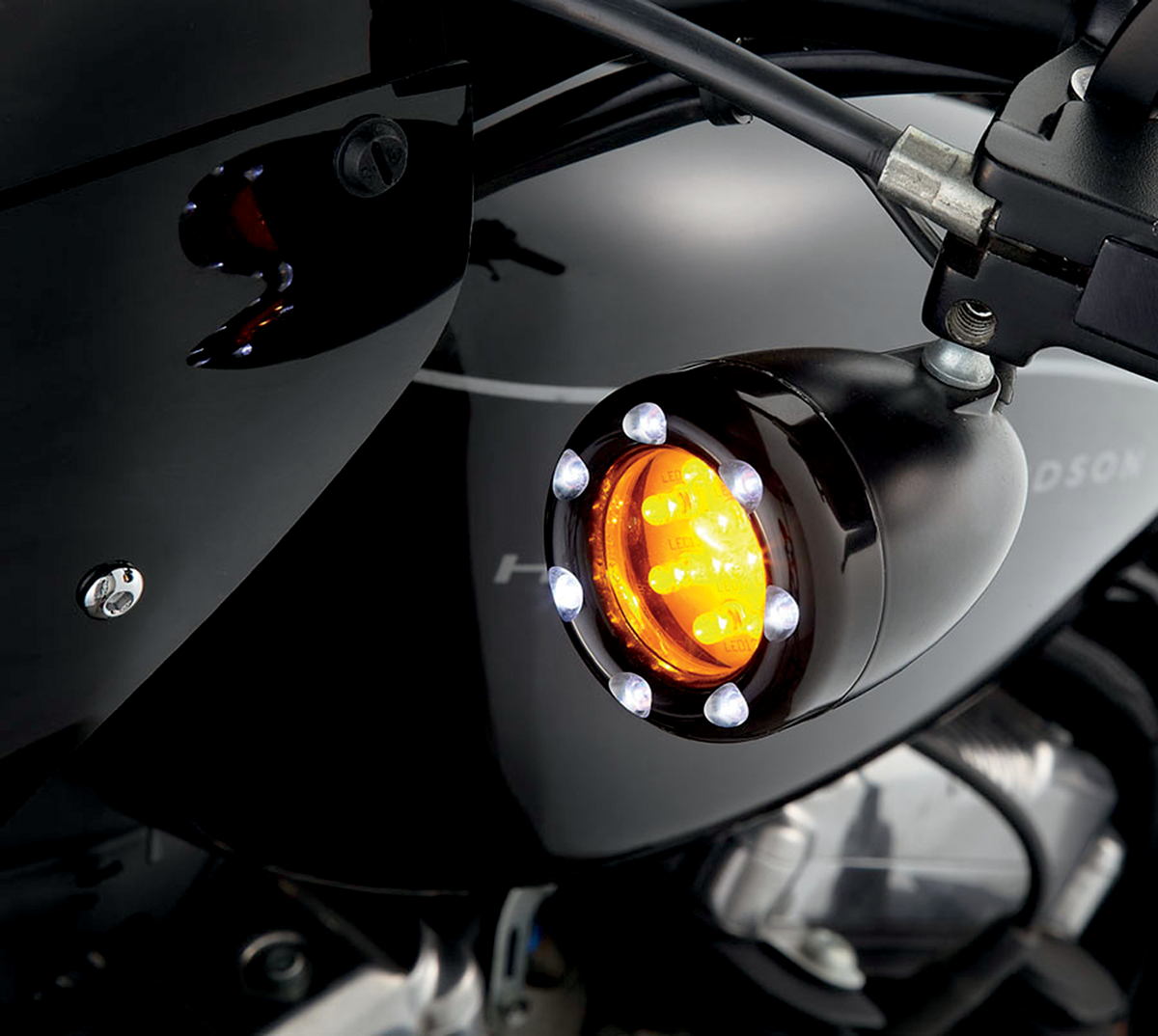 Arlen NESS LED "Fire Ring" Kit For Factory "Deuce Style" Turn Signal Housing