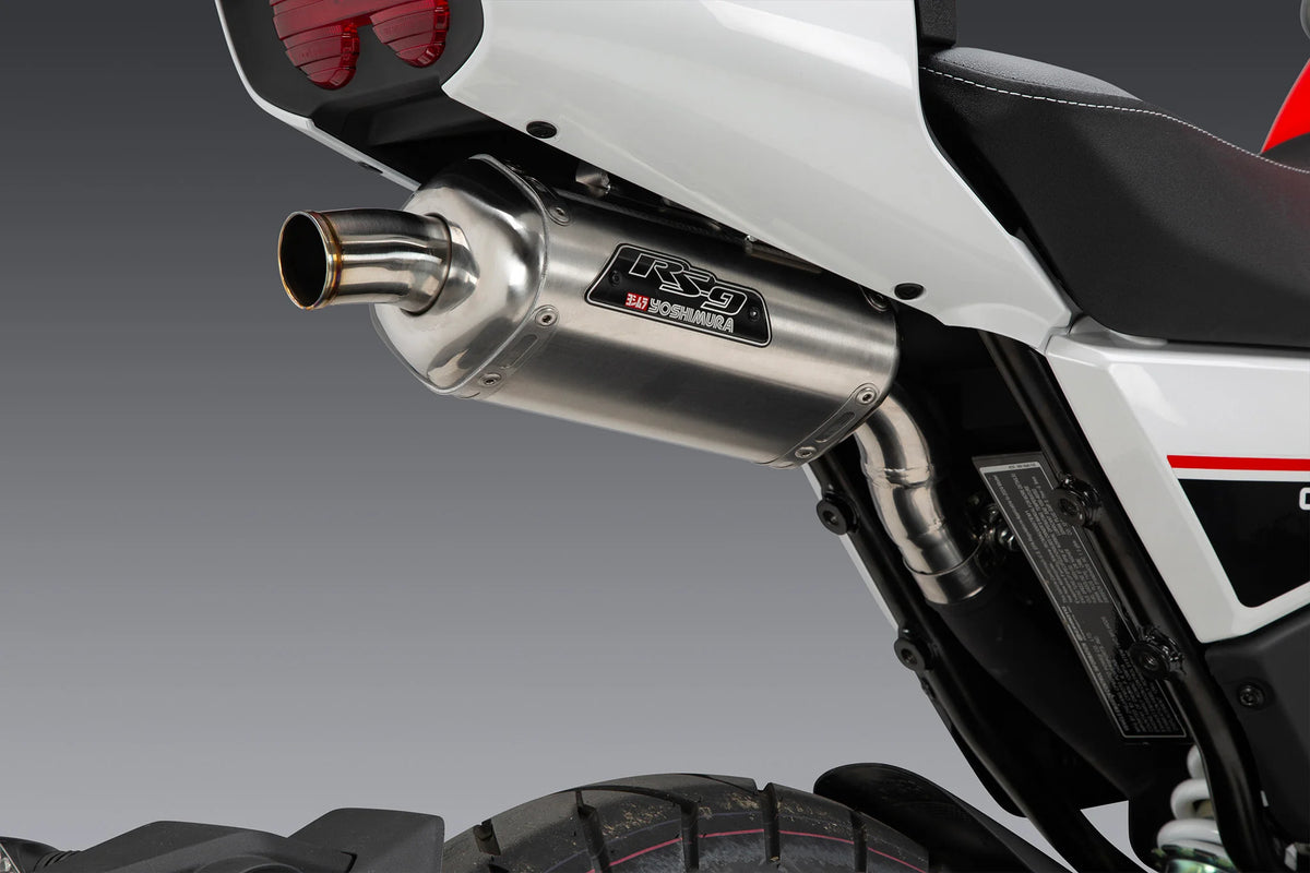 Yoshimura PAPIO SS/CL 24-25 RS-9 Stainless Slip-On Exhaust, W/ Aluminum Muffler