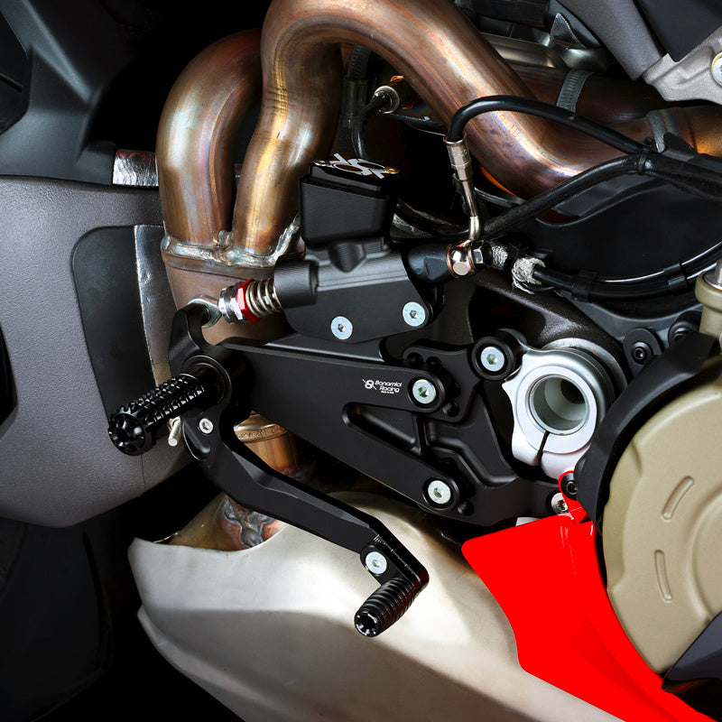 Bonamici Racing Adjustable Rearsets ”pista Plus”- Ducati Panigale V4 - V4s- V4R (2025/2026)